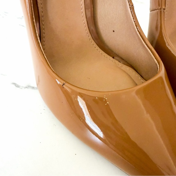 Steve Madden Vala Pointed Toe Stiletto Pumps in Nude Caramel, sz 7 - Picture 4 of 11